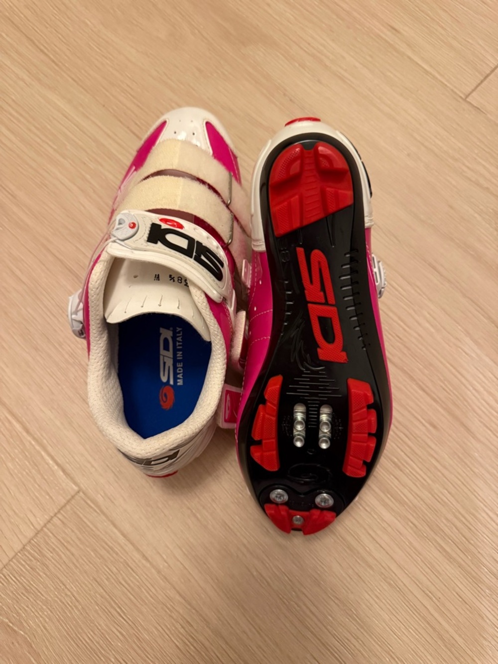 Sidi Women's Athletic Cycling Shoes - White & Pink - Picture 5 of 8